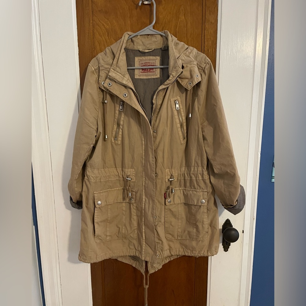 Levi's Women's Cotton Hooded Anorak Jacket - XL
